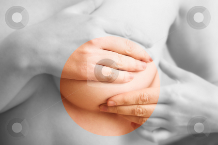 To use this stock image in your creative project, please select the size you need over to the right and click the "Add to Cart" button.
Your downloaded image will come with the Cutcaster watermark removed so don’t worry about the watermark you see on this page. Breast examination for Cancer stock photo, Young Caucasian adult woman examining her breast for lumps or signs of breast cancer (colored focus on examination area) by Sean Nel